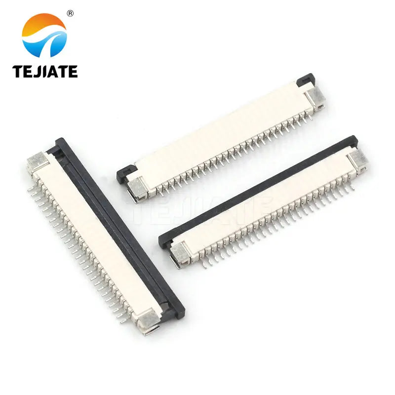 10PCS FFC/FPC Connector Flat Cable Socket 1.0MM Adapter 16/18/20/22/24/26/28/30/40P Down Drawer Type Plug Kit