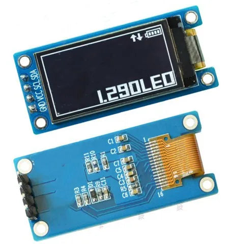 1.29 Inch OLED Module 1.29" 12864 Screen White 128X64 OLED LCD LED Display Module IIC SPI Interface CH1115 for Arduino