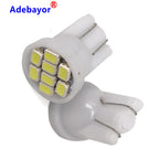 500pcs Promotion Led T10 1206 8leds 8SMD Car Light 194 168 192 W5W 3020 Auto Wedge White Clearance lights DC 12V 24V Adebayor