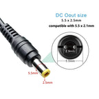 34PCS 8PCS Universal AC DC Power Adapter Connector Tips 5.5mmx2.1mm Kits For Lenovo Thinkpad Laptop Power Supply Plug Jack Sets