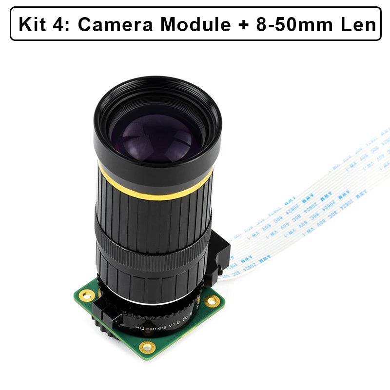 Raspberry Pi High Quality Camera 12.3MP IMX477 Sensor Camera with Telephoto/Wide Angle/HD Zoom Telephoto Lens for Pi 4B/3B+/Zero
