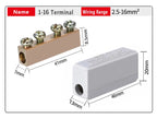 Terminal Block High Power I-Type Wire Cable Connector Quick Electrical Wiring Junction Box I-16/25/35/50  2.5-50mm2 80/120/150A