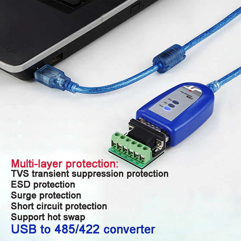 USB To 485 422 Serial Cable Industrial Grade RS485 To USB Communication Converter To 485 Module
