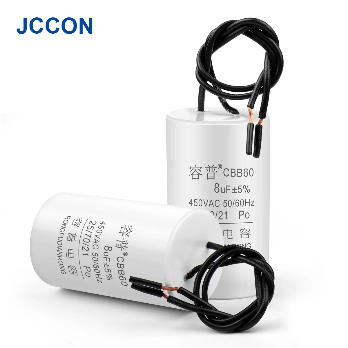 1Pcs CBB60 Motor Run Capacitor 450V AC Starting Capacitors 345681012141516182025303540457080100UF For Washing Machine