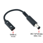 Cltgxdd USB 3.1 Type C Female to 4.0*1.35 5.5*2.5 4.5*3.0 4.0*1.7mm Male DC Plug Jack PD Power Charger Adapter Connector Cable