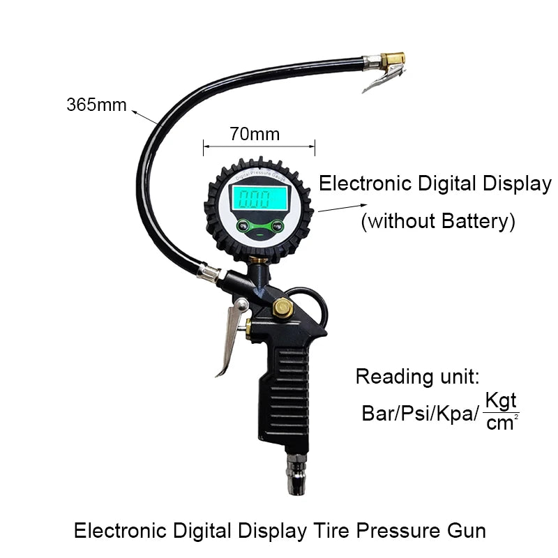 Automobile Tire Pressure Gun Barometer American Style European Style Japanese Style Handheld Tire Pressure Gauge