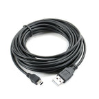 Universal Mini USB 5 Pin Date Cable 5Pin Charging Charger Cord Cables for MP3 MP4 Player Camera Navigation driving recorder 5m