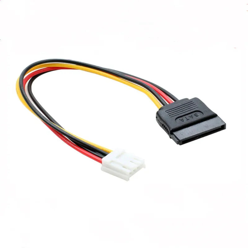 15pin Sata Female to 4pin Floppy FDD Female Power Converter Adapter Cable Sata Power 15p to 4p Connector 20cm