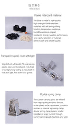 FS-101 Din Rail Mount Single Pole 6X30mm 10A Fuse Holder Glass Fuse Tube Fuse Casing Fuse socket with indicator light FuseHolder