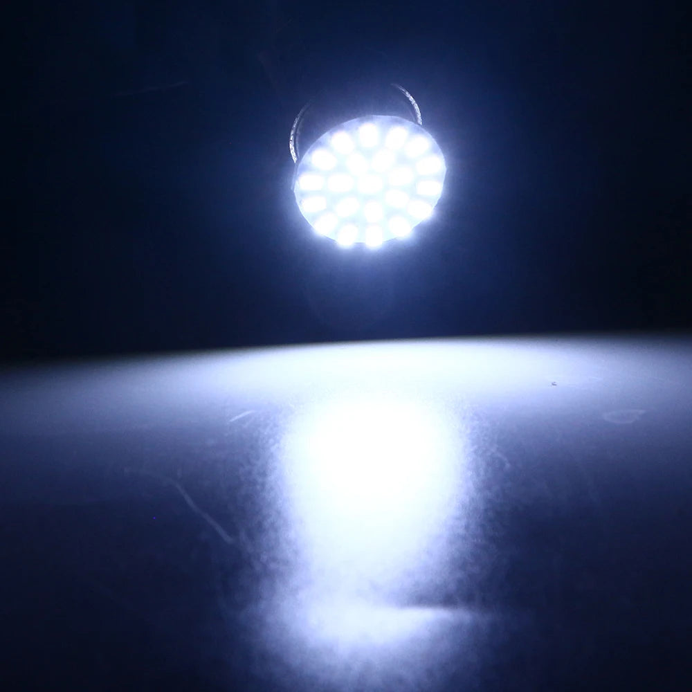 50pcs 12V 24V 1206 Led 22 SMD Bulbs P21W 1156 P21/5W 1157 BAY15D Car Backup Reverse Turn Brake Lights White Red Amber Blue green