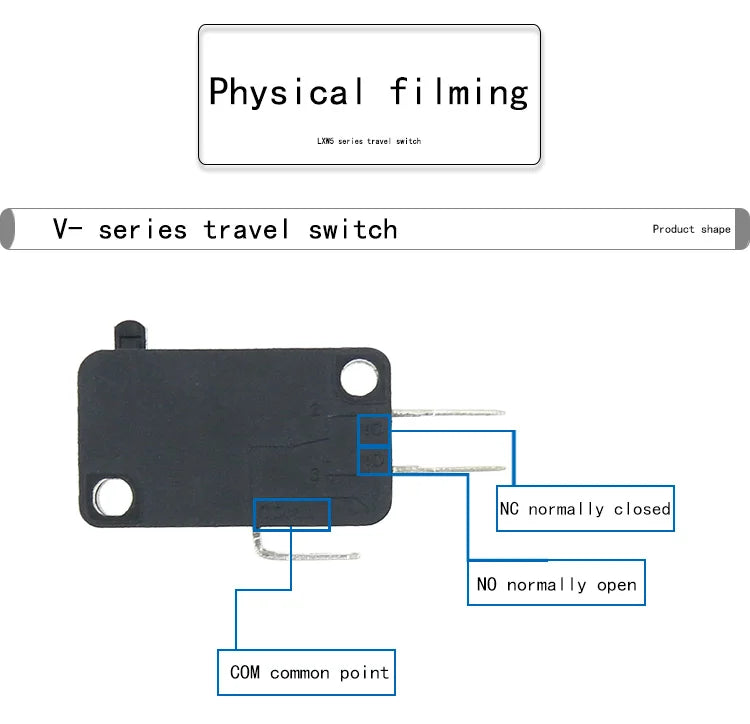 5PCS Momentary Micro Limit Switch CHZJTTDQ V-15.V-151.V-152.V-153.V-154.V-155.V-156   Travel switch limit switch silver contact