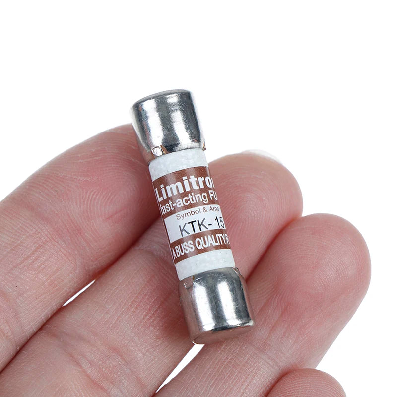 Multimeter Fuse 15A 600V Fast Acting Fuse KTK-15 10X38MM