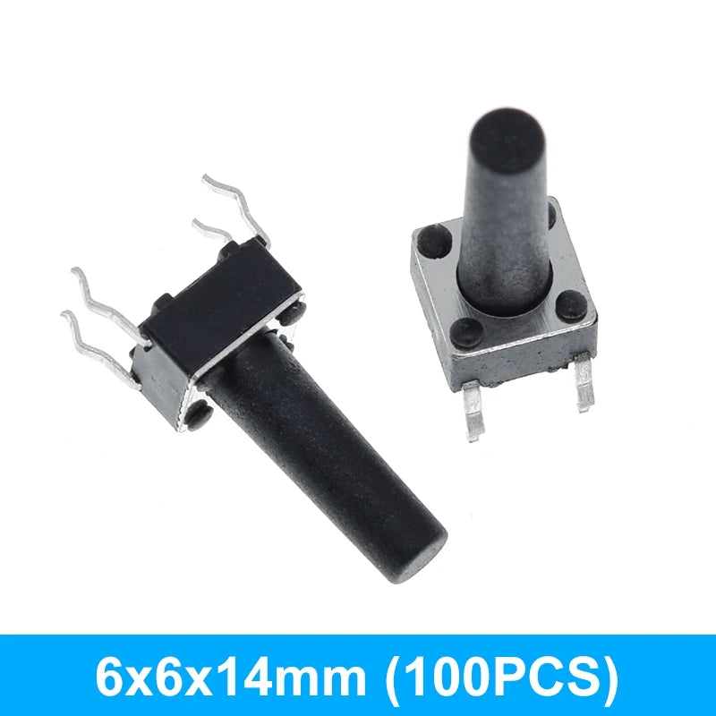 GREATZT 6X6X5/4.3/5.5/6/7/8/9/10/13MM Tact Switch Push Button Switch 12V 4PIN DIP Micro Switch For TV/Toys/home use Button