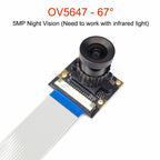 OV5647 Camera Module for Raspberry Pi 3B 4B 3B+ Adjustable Focus 120 130 200 160 Degree 3.6MM HD 5 Million Pixel Night Vision
