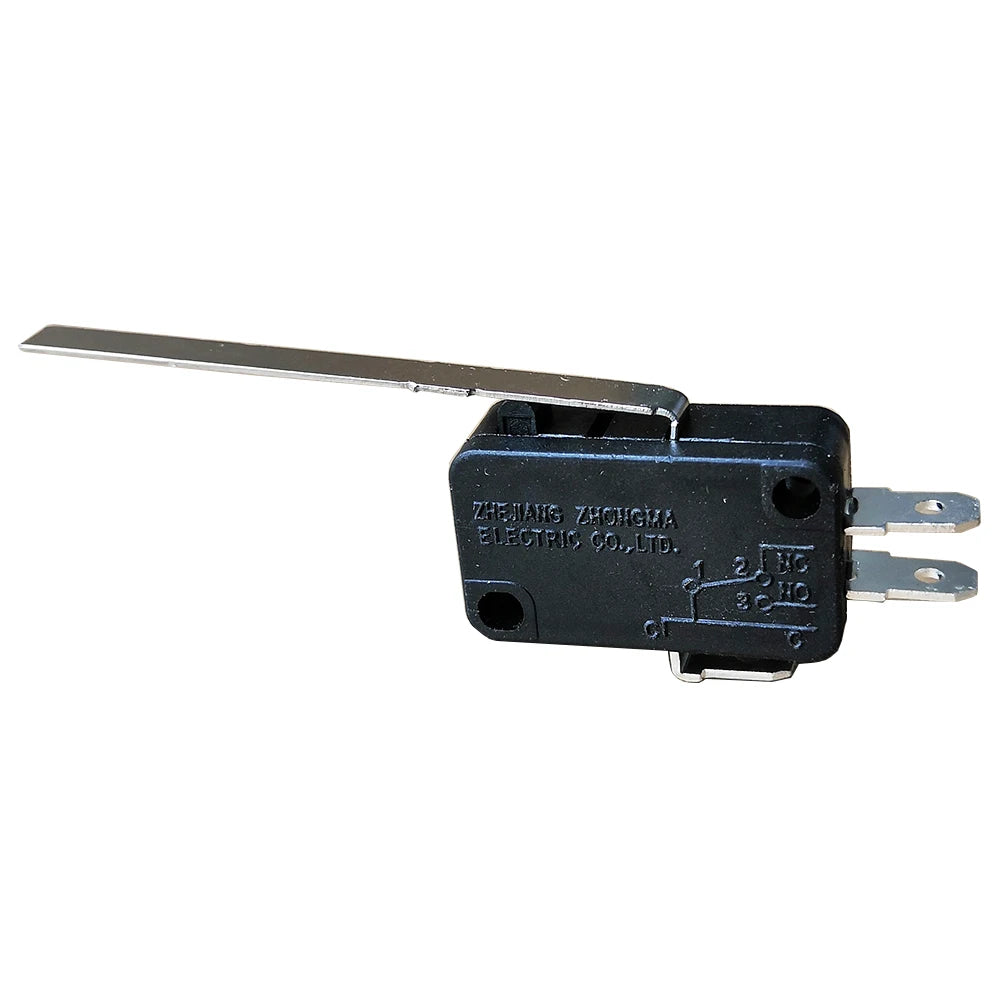 KW7-9 SPDT Long Lever Micro Switches Momentary Microswitch 125V 250V 16A 1Normally Open 1 Normally Closed 1NO 1NC, 4-Pack