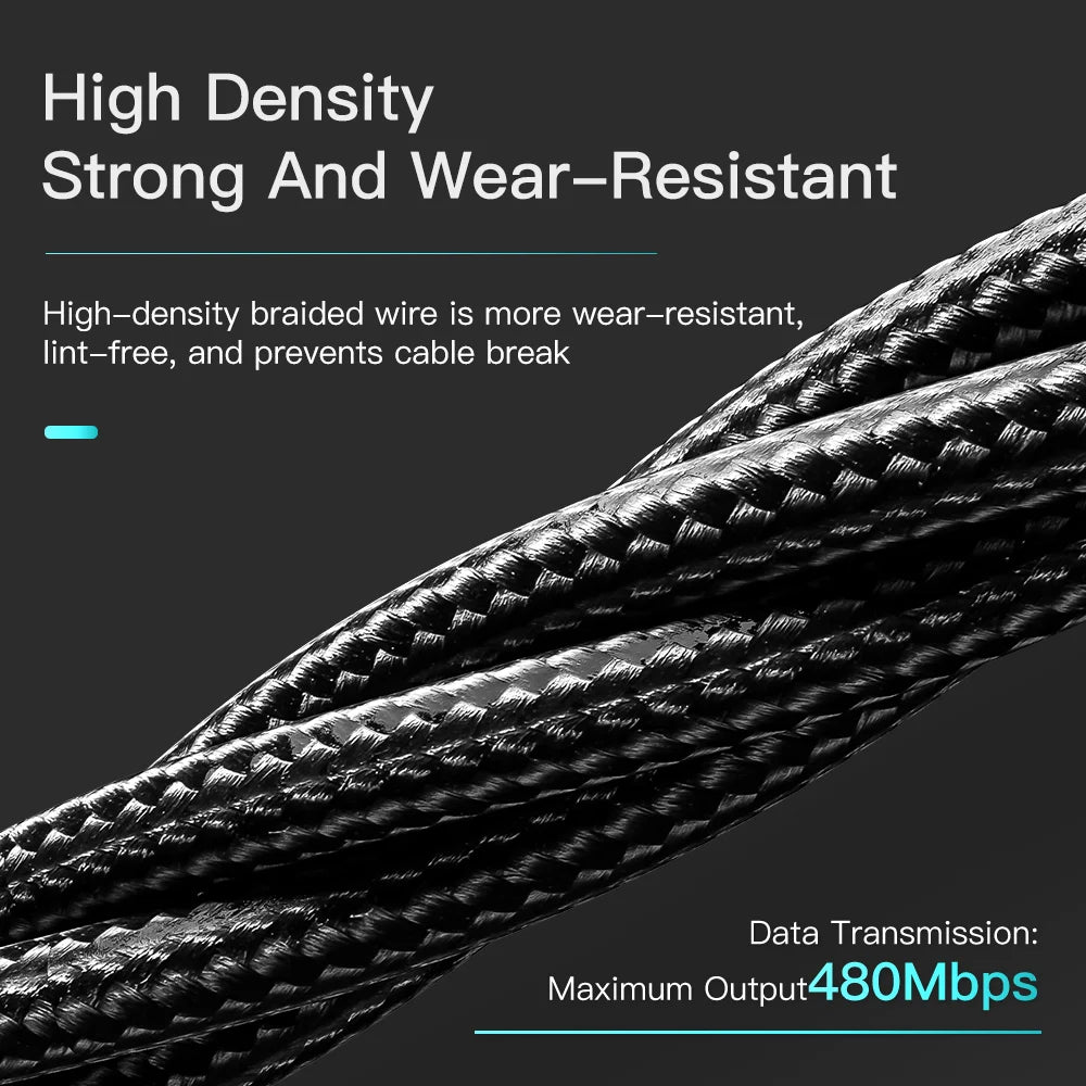 Essager 3A USB Type C Cable Fast Charging Micro USB Cable For Xiaomi Realme Redmi Oneplus Huawei Iphone Wire for Mobile Phones