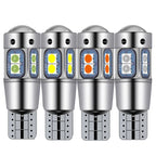 2/4PCS High Quality T10 W5W 168 192 Led Tail Light 3030 10smd 12V Auto Lamp CANBUS NO Error Car Marker Parking Bulb 6000K ASLENT