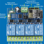 ESP8266 ESP-01 WiFi Relay 1 2 4 Way Channel 5V 12V Things Smart Home Remote Control Switch ESP01 Wireless Module Phone APP