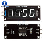 TM1637 LED Display Module for Arduino 4 Digit 7 Segment 0.56 inch Time Clock Indicator Tube Module Red Blue Green Yellow White