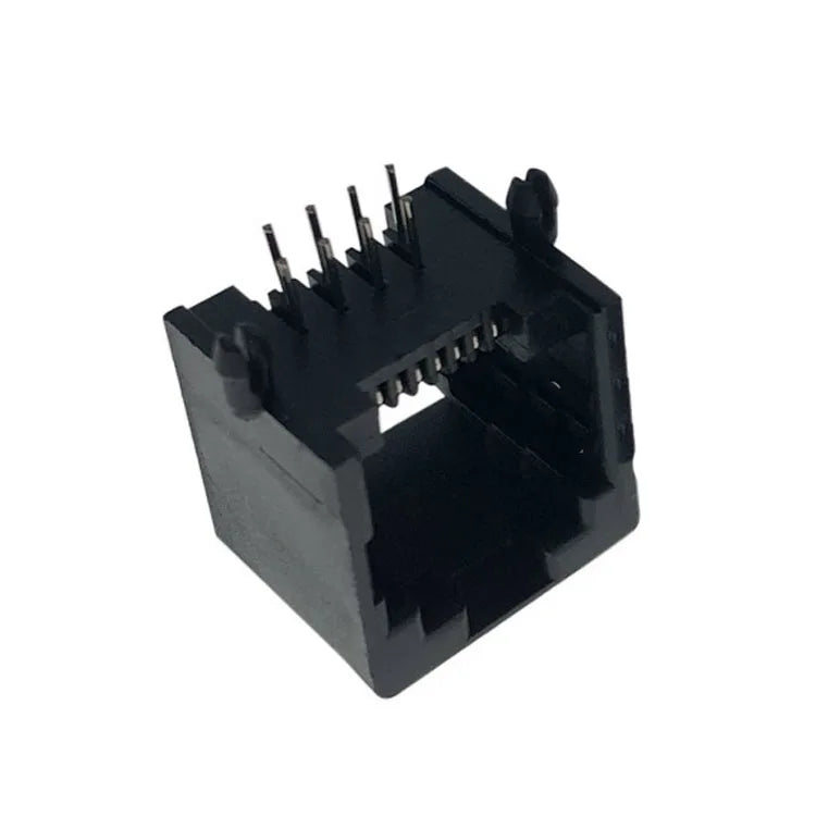 5/10pcs RJ11 Socket Curved Pin 95001 6P6C 6P4C 4P4C 8P8C Seat Phone Jack Female Head Socke Telephone Connector