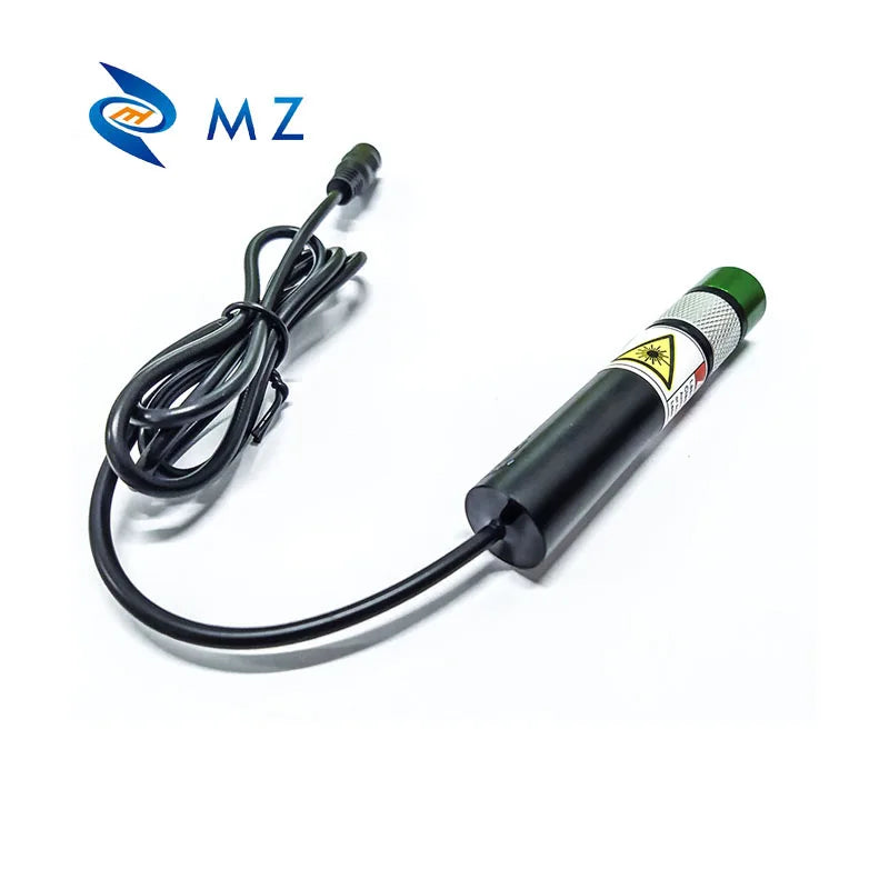 Adjustable Focusing D18mm 520nm 80mw 5/12/24V Green Line 110DEG Laser Diode Module Industrial Grade CW Drive Type