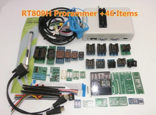 Original RT809H RT809HSE EMMC-Nand FLASH Extremely fast Universal Programmer +39 Items+Edid Cable WITH CABELS EMMC-N