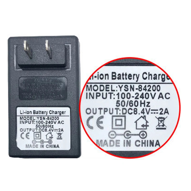 8.4V 12.6V 16.8V 2A 21V 25V 1A 18650 Lithium Battery Charger for 2S 3S 4S 5S 6S 12V 16.8V 21V 25V Screwdriver Battery Pack Use