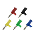 5/10Pcs 4mm Stackable Banana Plug Screw Type Connector Nickel Plated for Speaker & Multimeter No Welding Required