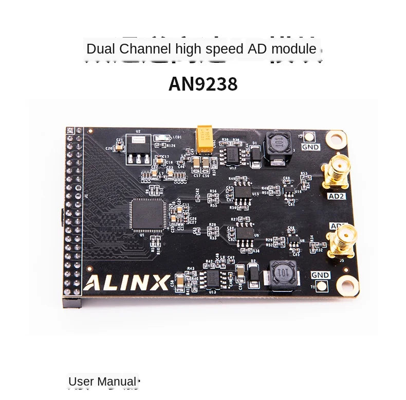 Alinx Dual-Channel High-Speed Ad Analog Signal to Digital Signal Module FPGA Development Board Supporting Module An9238