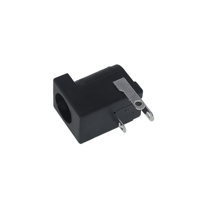 10Pcs/Lot DC-005 PCB Mount 5.5 X 2.1/2.5 mm Female DC Power Jack Plug Socket Connector DC005 Black 5.5*2.1/2.5MM