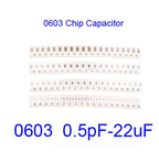 100pcs 0603 50V SMD Thick Film Chip Multilayer Ceramic Capacitor 1pF - 22uF 10NF 100NF 1UF 2.2UF 4.7UF 10UF 1NF 100PF
