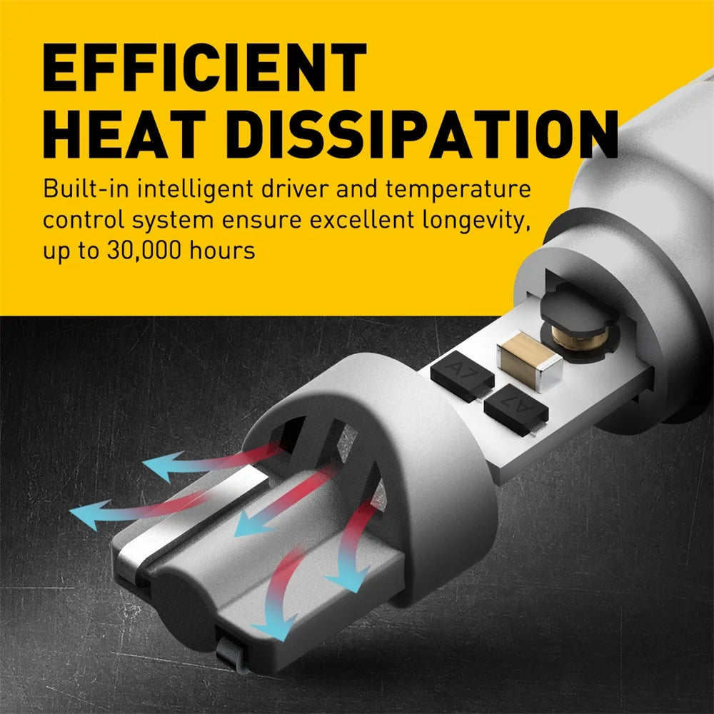 AUXITO 2Pcs T15 LED Lamp Light W16W LED Canbus No Error 12V 3030 SMD 912 921 Bulb Car Backup Reverse Light Auto Lamp 6000K White