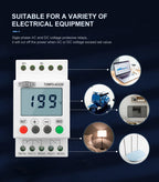 TOMZN AC DC 110V-240V DIN Rail Over and Under Voltage Protection Monitoring Relays Protector