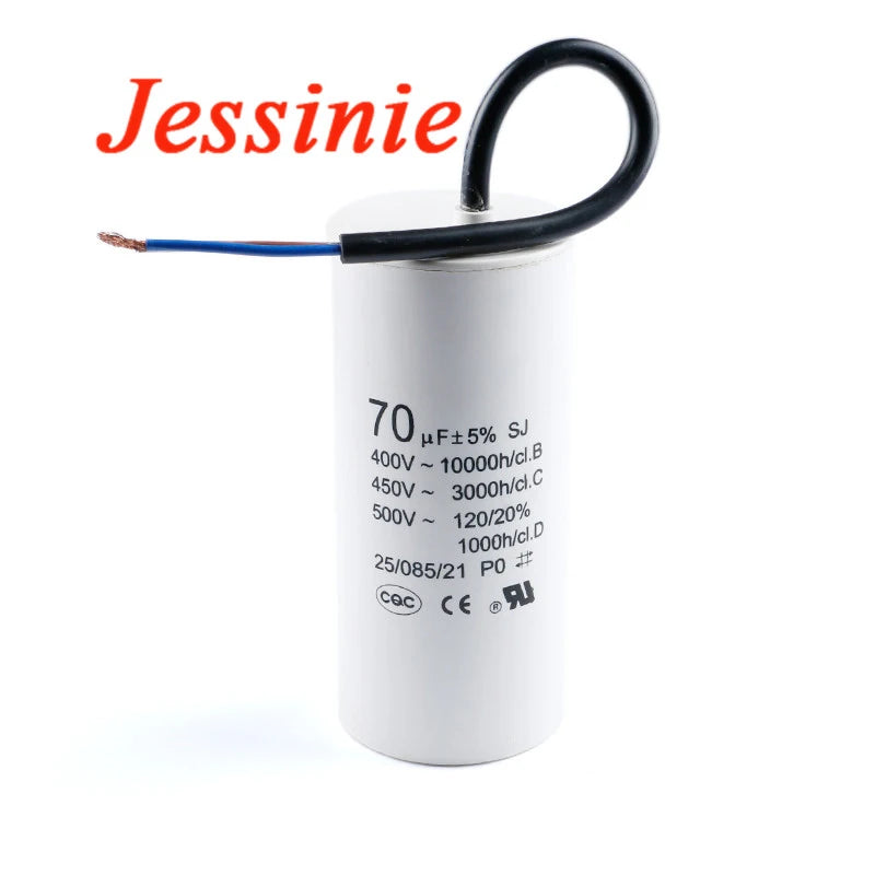 Motor Run Capacitors CBB60 450VAC Starting Capacitor 5% 2/4/5/6/8/10/12/14/15/16/18/20/25/30/40/45/70/80UF for Washing Machine