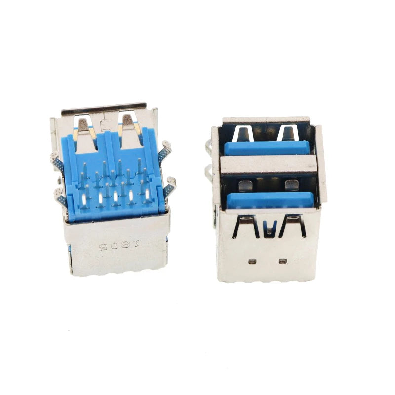 5Pcs USB 3.0 Connector Male / Female Socket High Speed Data Transmission USB3.0 Jack For Laptop U Disk Printer