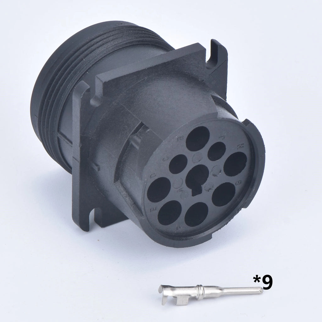 9 pin waterproof auto connector Diagnosctic Tool  circular Connector HD16-9-1939P HD16-9-1939S for Track J1939 For Deutsch