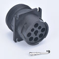 9 pin waterproof auto connector Diagnosctic Tool  circular Connector HD16-9-1939P HD16-9-1939S for Track J1939 For Deutsch