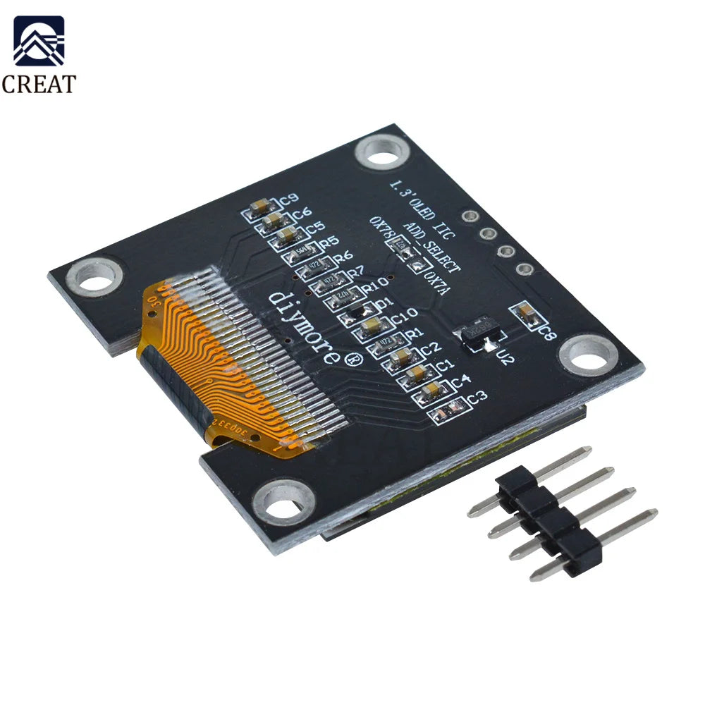 1.3 inch OLED LCD Display Module 128*64 4PIN IIC I2C Serial SSH1106 For Arduino LCD Screen Board White/Blue