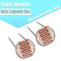 50PCS LDR Photo Light Sensitive Resistor Photoelectric Photoresistor Kit for 5506 5516 5528 5537 5539 Photosensitive Resistance