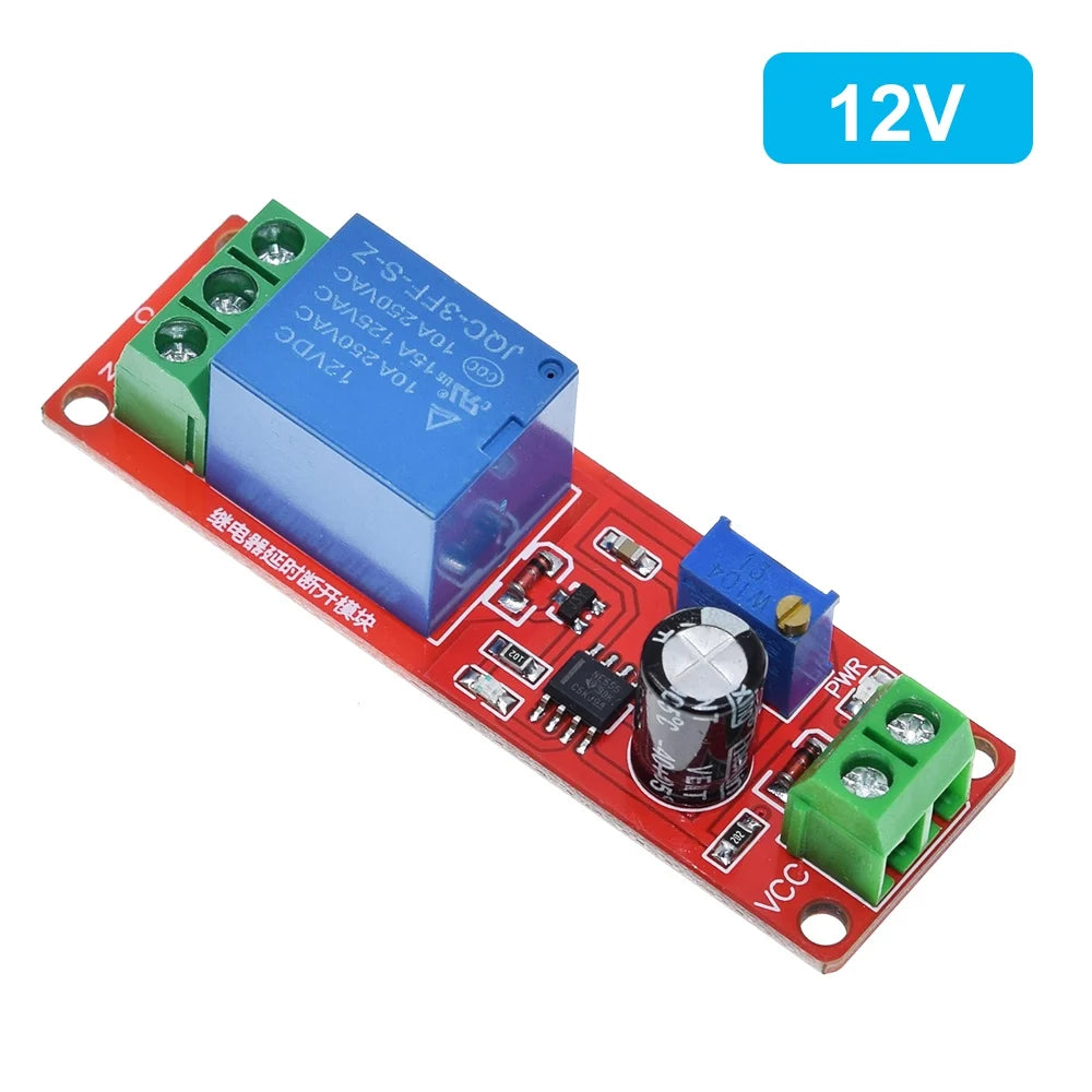 NE555 Timer Switch Adjustable Module Time delay relay Module DC 5V / 12V Delay Connect / Disconnect   relay shield for arduino