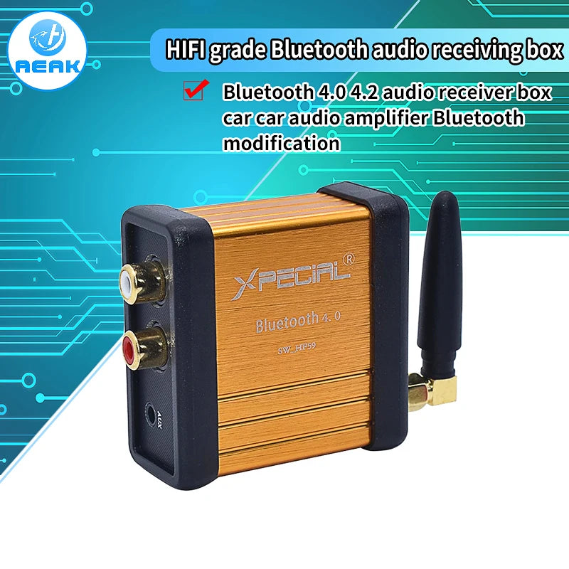 HIFI Bluetooth 4.0 Stereo Audio Receiver Box CSR64215 Digital Amplifier Board
