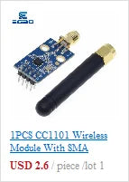 1~10PCS 433M CC1101 10mW Wireless Sender Receiver Module NRF905/SX1212/SI4432 EGBO