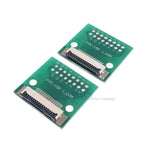 20 pcs FPC FFC 15 PIN 1.0 mm Pitch Connector SMT Adapter to 2.54 mm Space 1.00 inch Pitch through Hole DIP PCB Adapter Solder