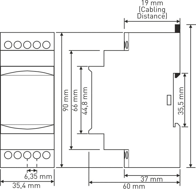Samwha-Dsp GKM-02F 3*380VAC With-Neutual Three-Phase Phase Failure, Phase Sequence, Under&Over Voltage Relay