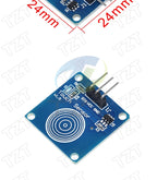 TZT TTP223 12V 1-Channel Touch Relay Module Capacitive Touch Key Switch Sensor Self-Locking/No-Locking HTTM Touch Button