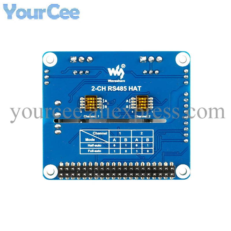 2-CH RS485 HAT 2 Channel Isolated Expansion Board Module SC16IS752 SP3485 Multi Onboard Protection Circuits for Raspberry Pi 4