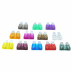5Sets Auto Standard Middle Fuse Holder + Car Boat Truck ATC/ATO Blade Fuse 3A 5A 10A 15A 20A 25A 30A 35A 40A