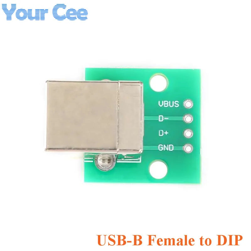5pcs/1pc USB To DIP Adapter Pin Board Micro / Mini / Port USB Male and Female Head 2.0/3.0/3.1 Type-C to DIP Converter Plate