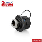 Cnlinko YT Aviation Waterproof RJ45 Signal 8P8C Cat5e Ethernet Panel Socket Plug Connector for Outdoor LED Display Screen Switch