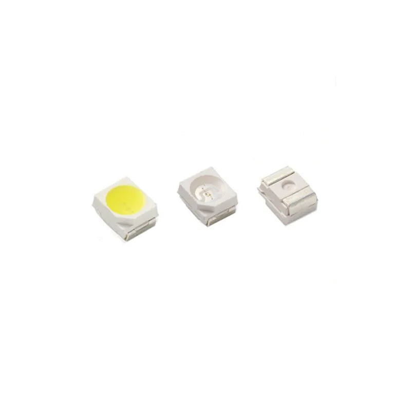100PCS 3528 WHITE 6-7LM SMD LED  TRUE WHITE 6000-7000K / NATURAL 4000-5000K / WARM 2800-3200K / COOL 9000-13000K 20mA 2.8-3.0V